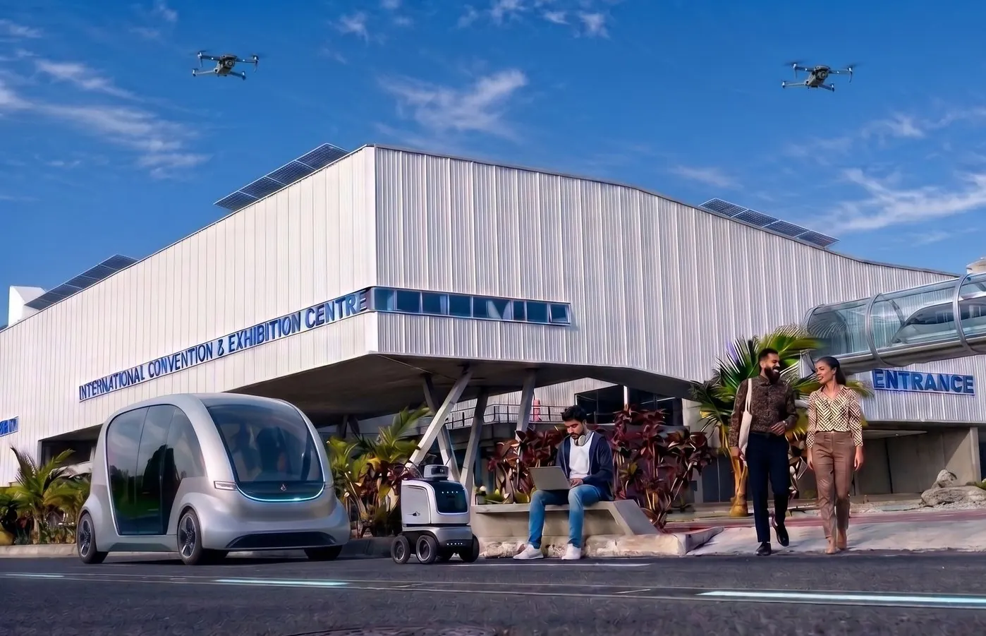Exterior do Edifício de Incubação, TechPark de Praia